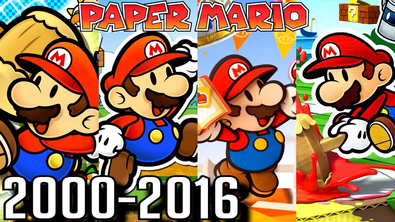 Paper Mario ALL INTROS 2000-2016 (Wii U, 3DS, Gamecube, N64)