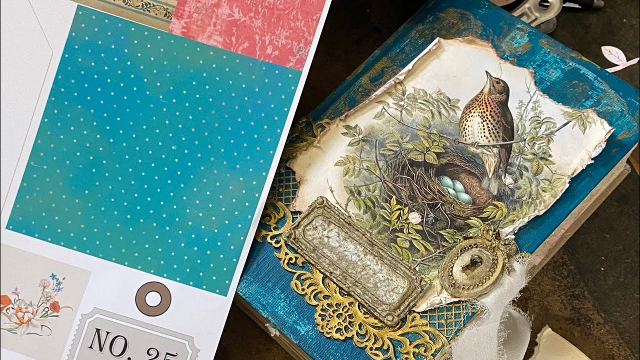 Book Page Ruffle Tag Tutorial | Junk Journaling + Free Spring Printables #junkjournal #junkjournal