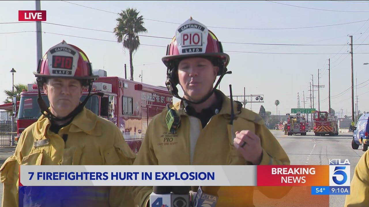 Officials give update on firefighters hurt in Wilmington explosion