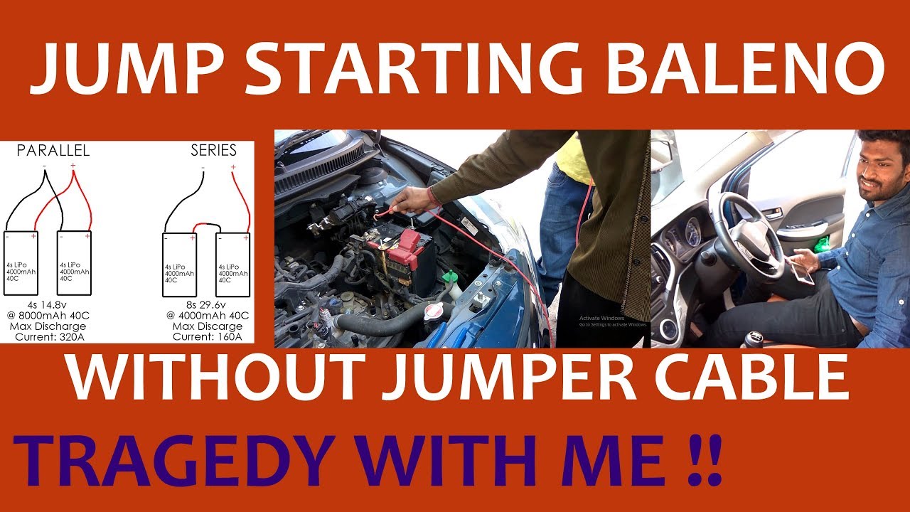 JUMP STARTING BALENO | TRAGEDY | SHUBHAM HERE