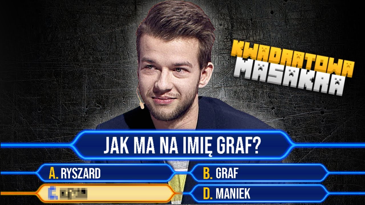Graf rozwiązuje QUIZ o sobie (Kwadratowa Masakra SHOTY)
