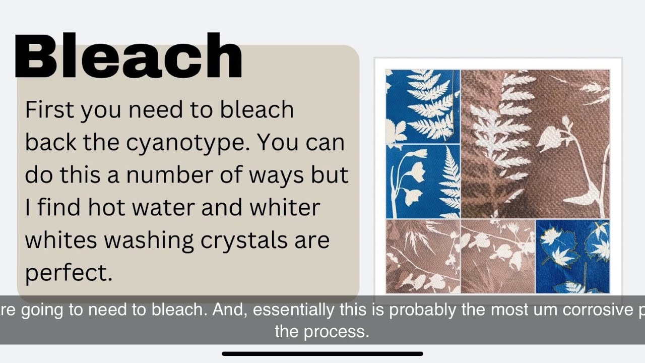 Cyanotype lesson 6: How to tone your #cyanotype alternative photography process images