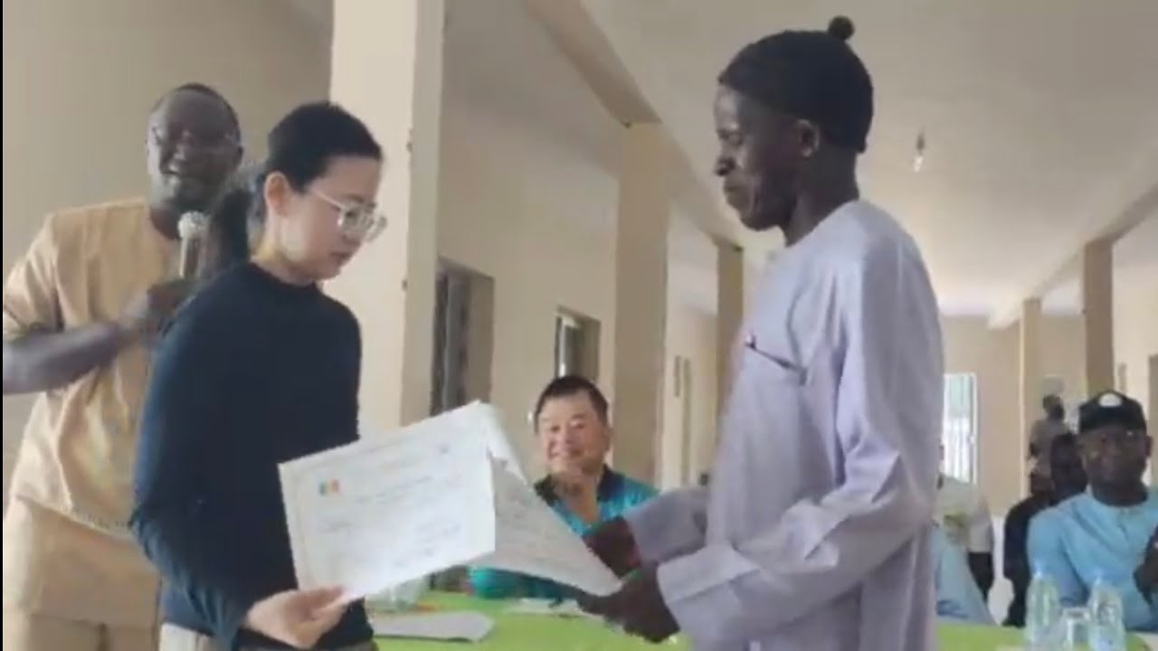 Cérémonie de remise des prix au employés d'agricoles Koica département du Podor 