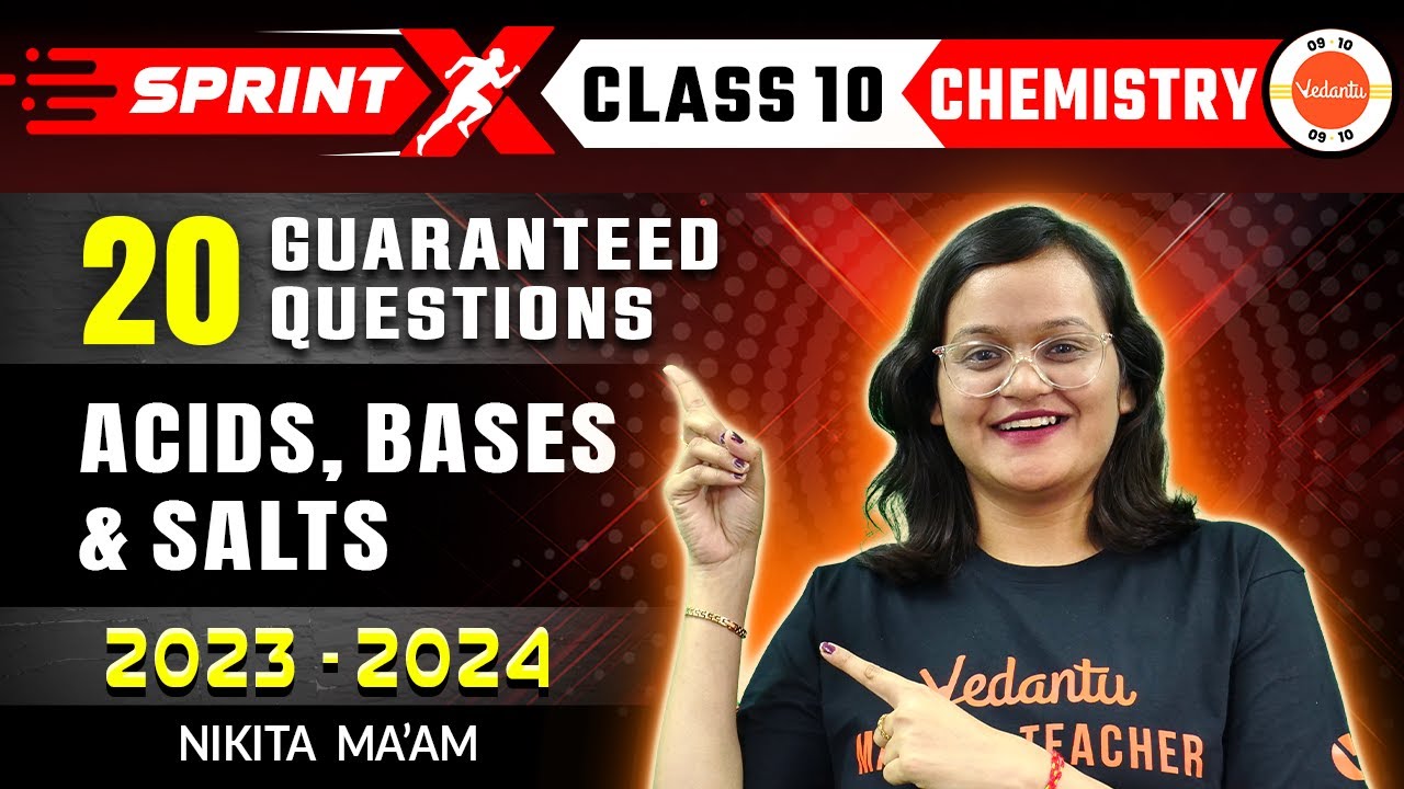 20 Most Important 100% Guaranteed! 💯 Questions from Acid Bases And Salts Class 10 Science ✅