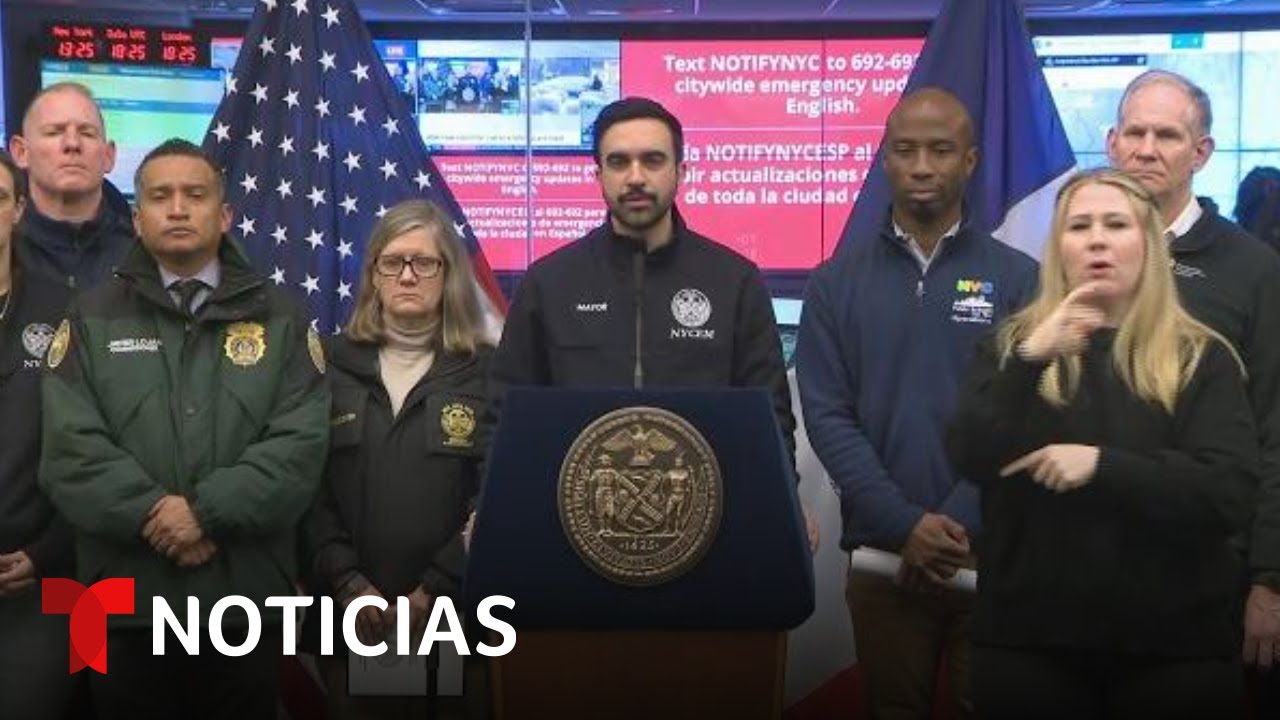 Mamdani informa sobre la tormenta invernal que afecta a millones
