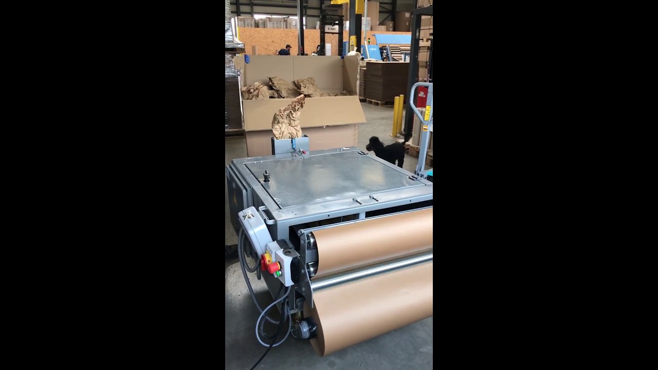 Polsterpac Maxi Maschine - Untertischvariante - Papierpolster produzieren mit Sensortechnik