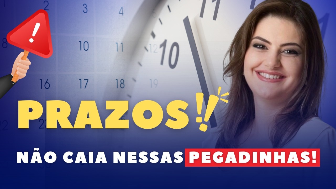 Como contar prazo no processo penal? NÃO ERRE NUNCA MAIS!