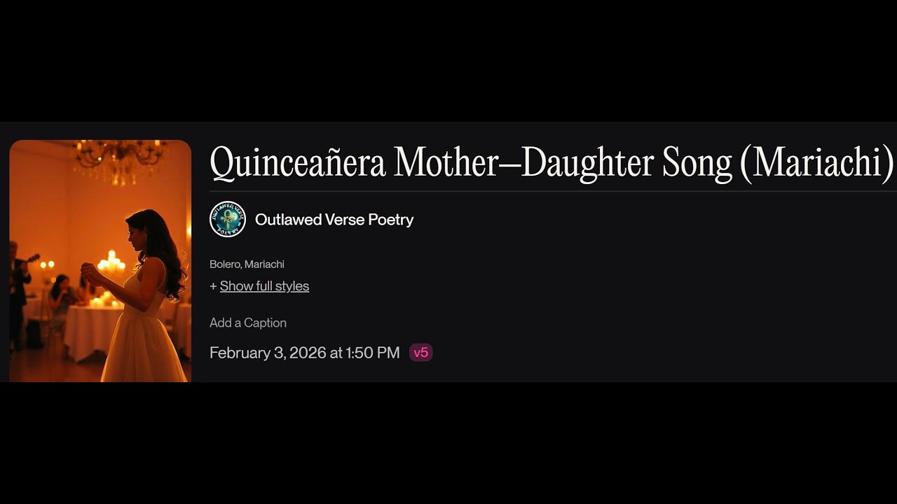 Quinceañera Mother–Daughter Song Mariachi