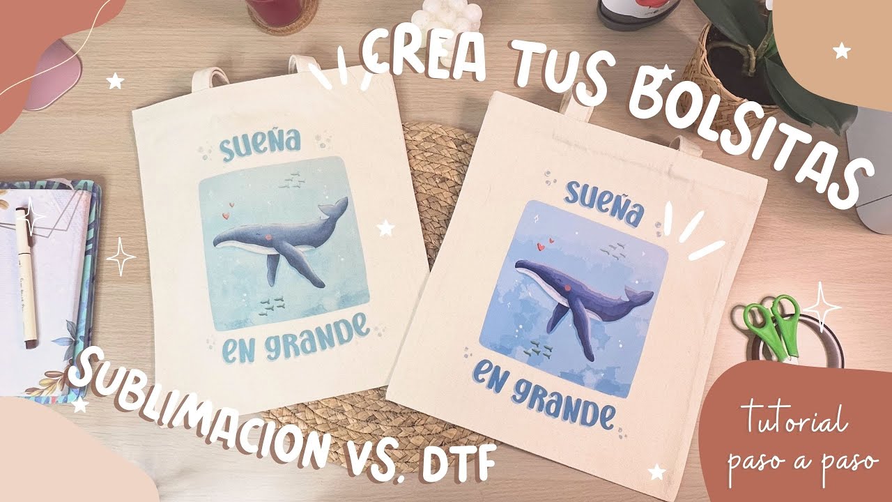 🛍️ Cómo Hacer Bolsas Tote con Sublimación y DTF | Guía Paso a Paso | Diseños DIY