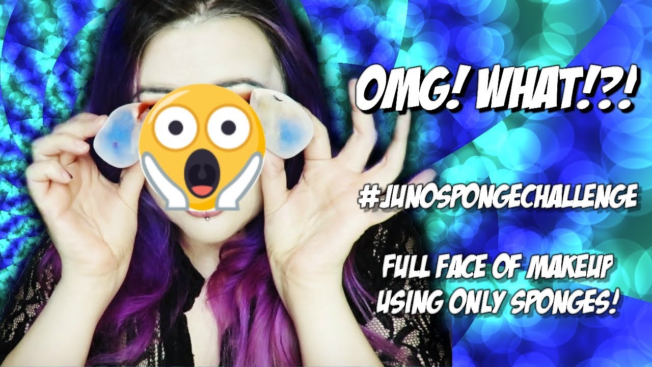 #junospongechallenge FULL FACE OF MAKEUP USING ONLY SPONGES! INCLUDING FALSE LASHES! | JUNO & Co