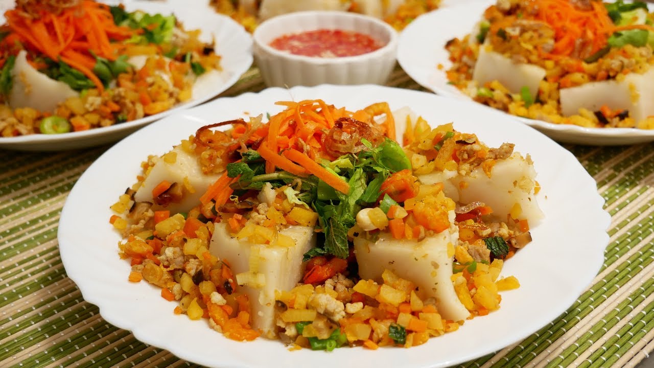 BÁNH ĐÚC MẶN - Cách làm Bánh Đúc nhân Tôm thịt dẻo mềm thơm ngon by Vanh Khuyen