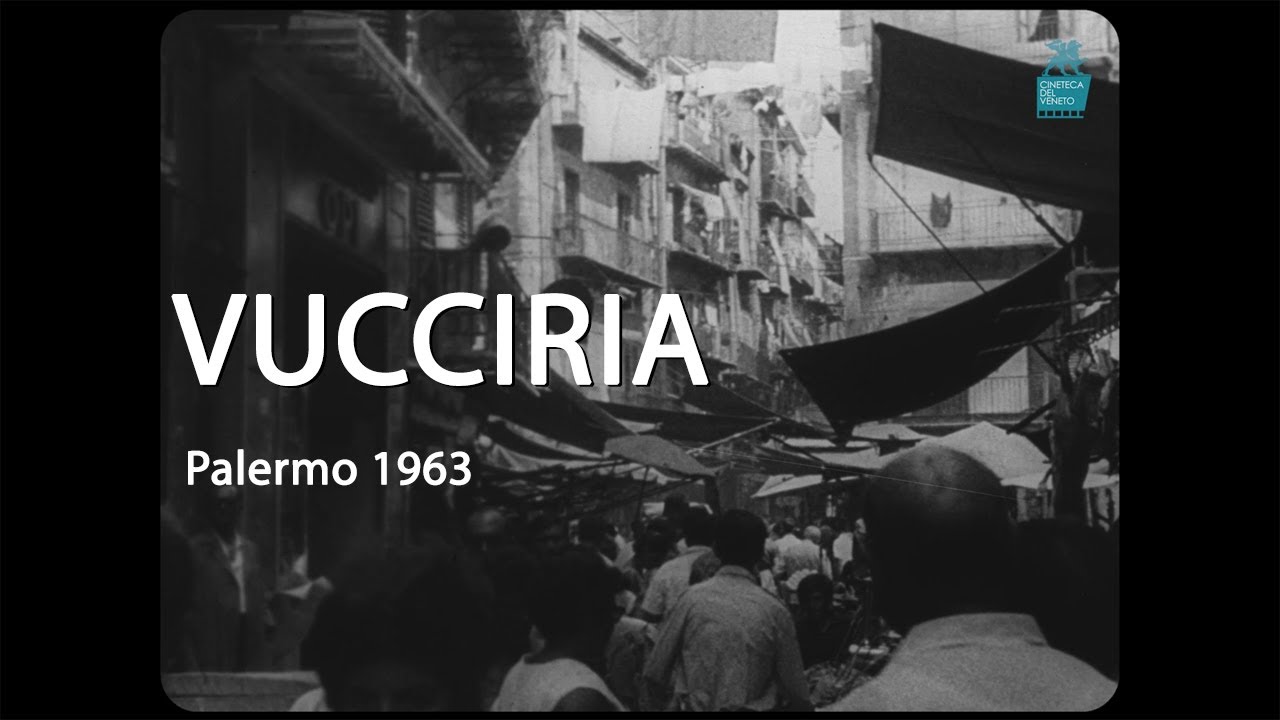 La Vucciria a Palermo: luogo pittoresco di chiasso e folclore - filmato storico