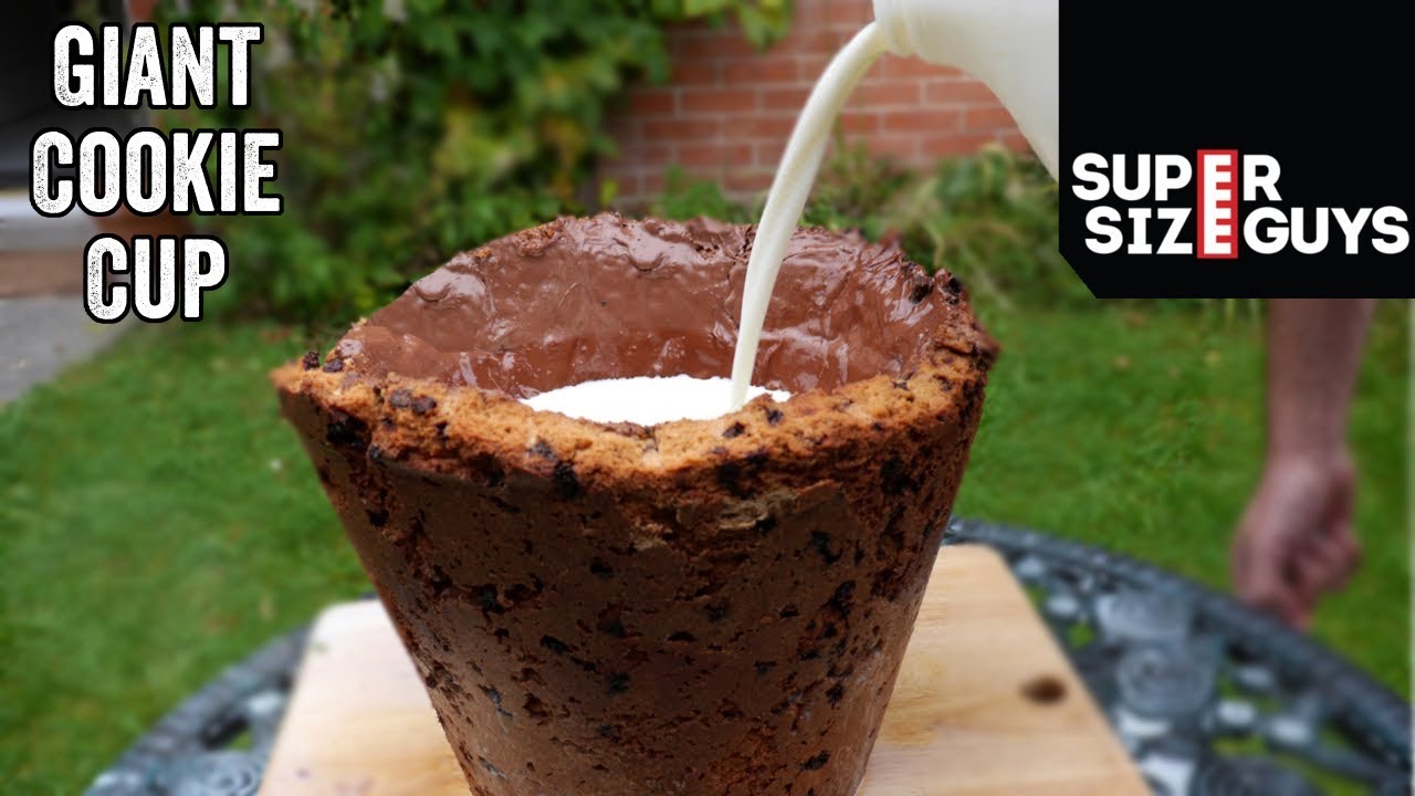 Giant Cookie Cup | Super Size Guys