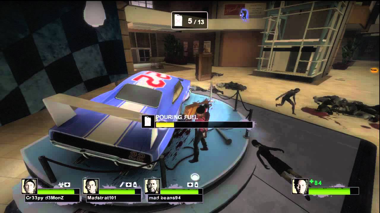 Left 4 Dead 2 Co-op campaign - Dead Center - Mission 4 - Atrium (HD)