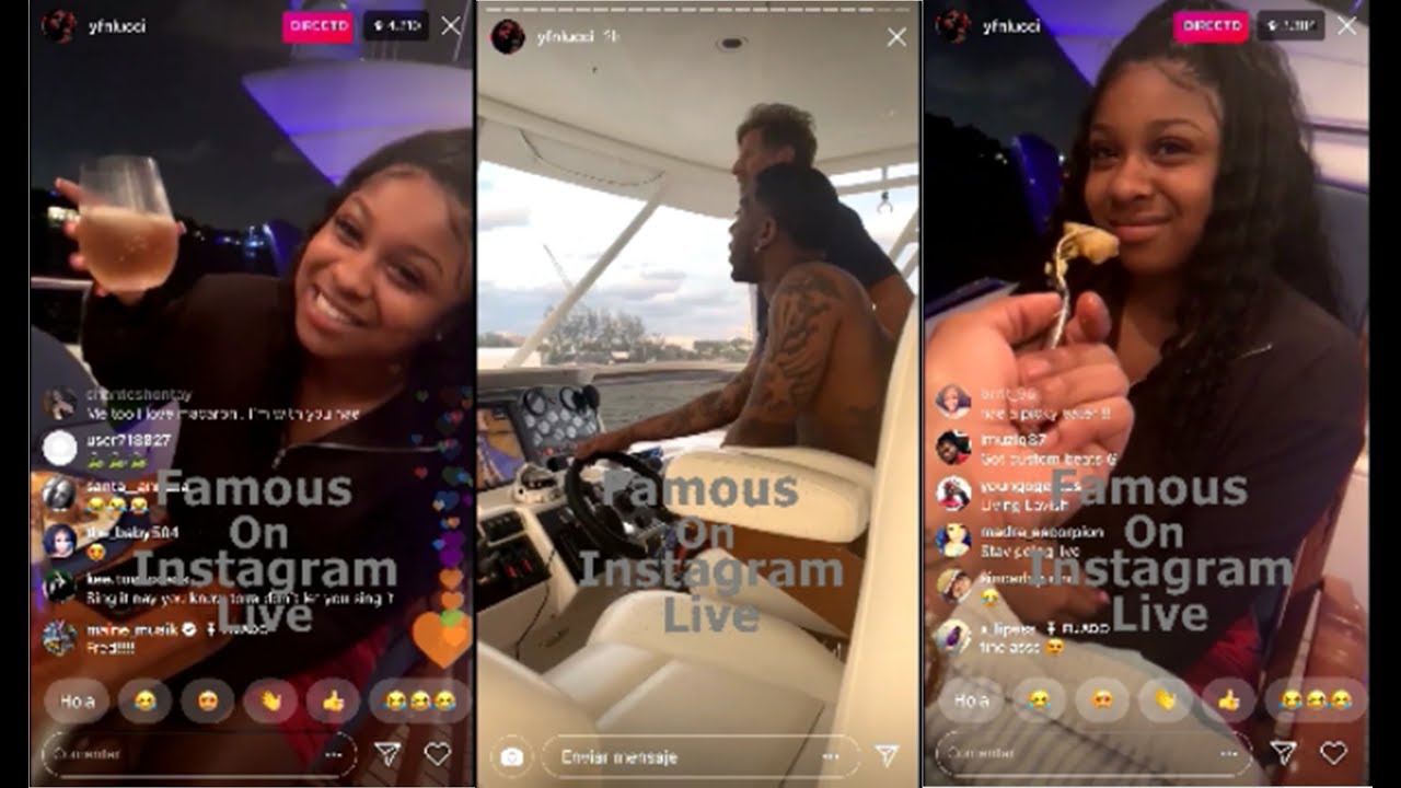 Reginae Carter With Her Boyfriend Captain YFN Lucci On Vacation at Miami! (Lucci Drives The Yacht) 😂