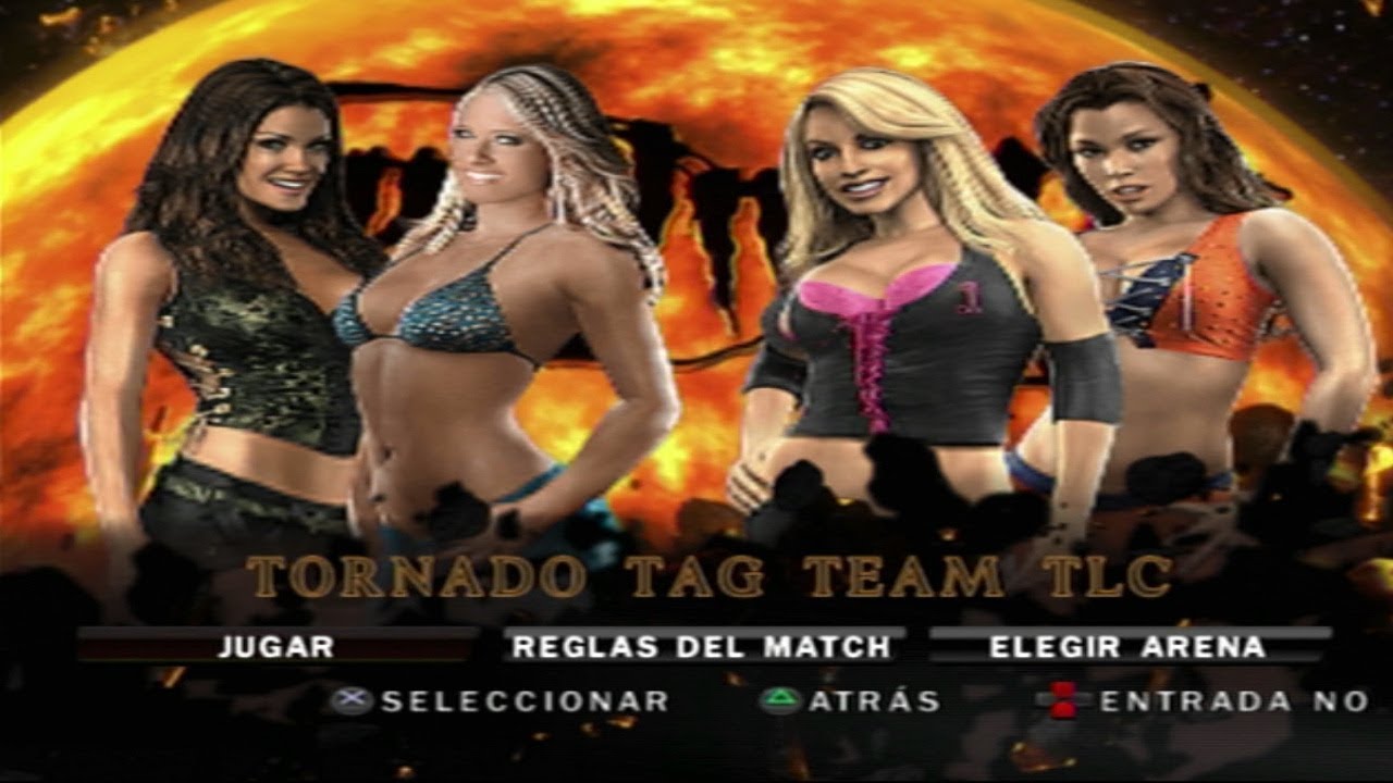Smackdown vs Raw 2010 | Eve & Kelly Kelly vs Mickie James & Trish Stratus