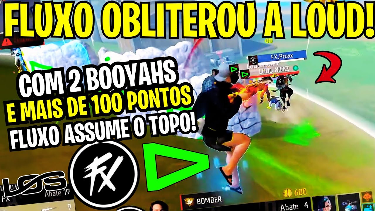 FLUXO BATEU NA LOUD DE FORMA EPICA E DEU 2 BOOYAHS HISTORICOOS! MAIS DE 100 PONTOS NA LDR ELITE!