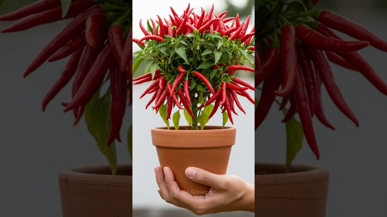 New ideas for growing chilli from chilli fruit to produce more fruit.#grow #chilli #grafting #fruit