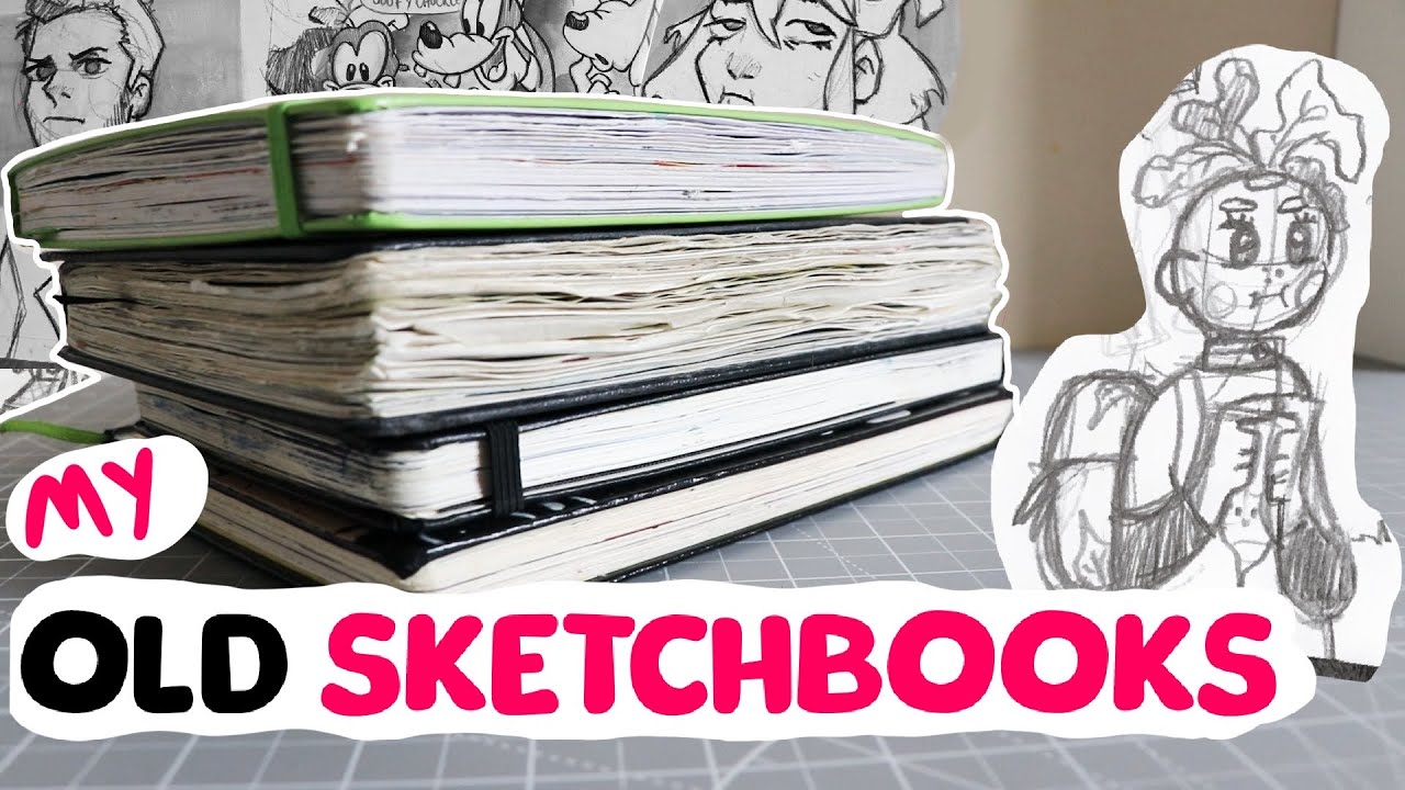 looking through my OLD sketchbooks 3 YEARS ON !! // have i improved???