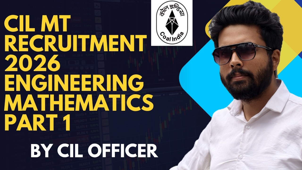 CIL MT Recruitment 2026 : CIL MT Preparation : Engineering Mathematics @TheCivilGuruji #psu #cbt