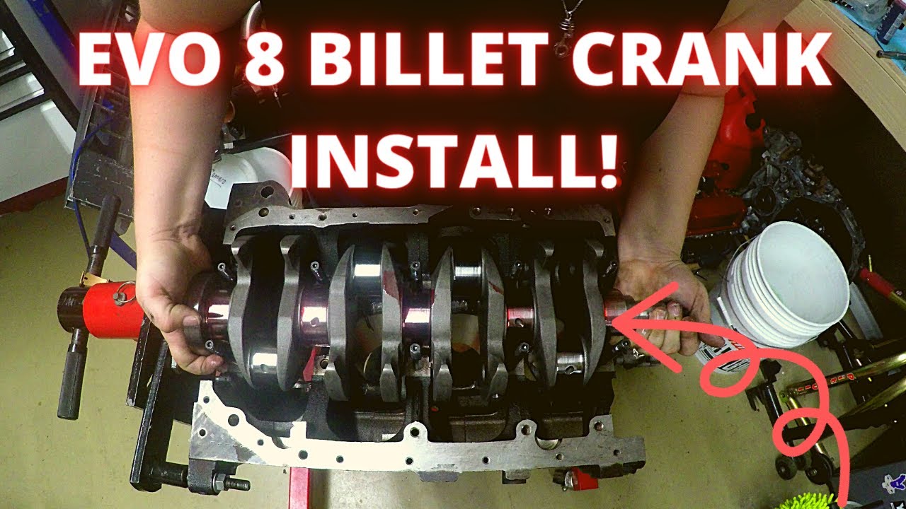 INSTALLING EVO 8 BILLET CRANK!  4g63t REBUILD CONTINUES! | Amanda Rae Jean