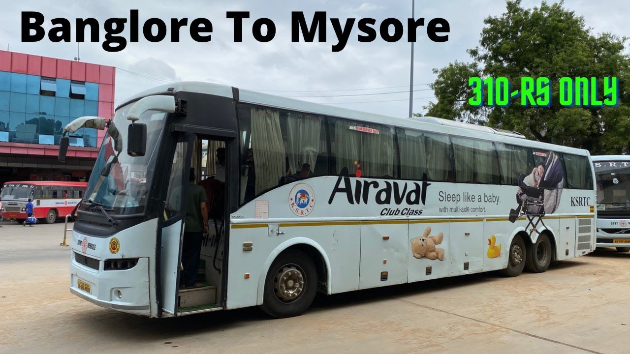 Mysore To Bangalore With KSRTC MULTIAXLE SemiSleeper Volvo Bus | Airavat Bus | Longest Volvo B9R Bus