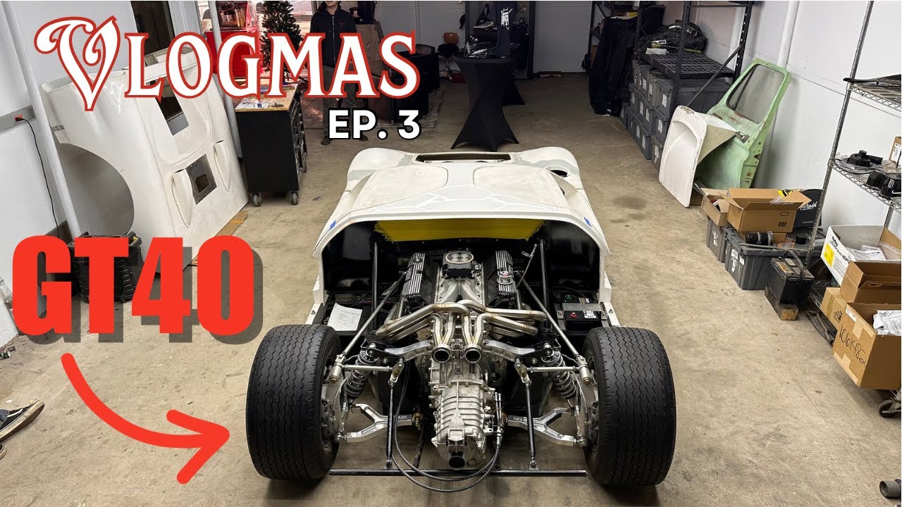 8,000 RPM GT40 Build! Small Block TRANSFORMATION + Christmas Party | Vlogmas Ep: 3