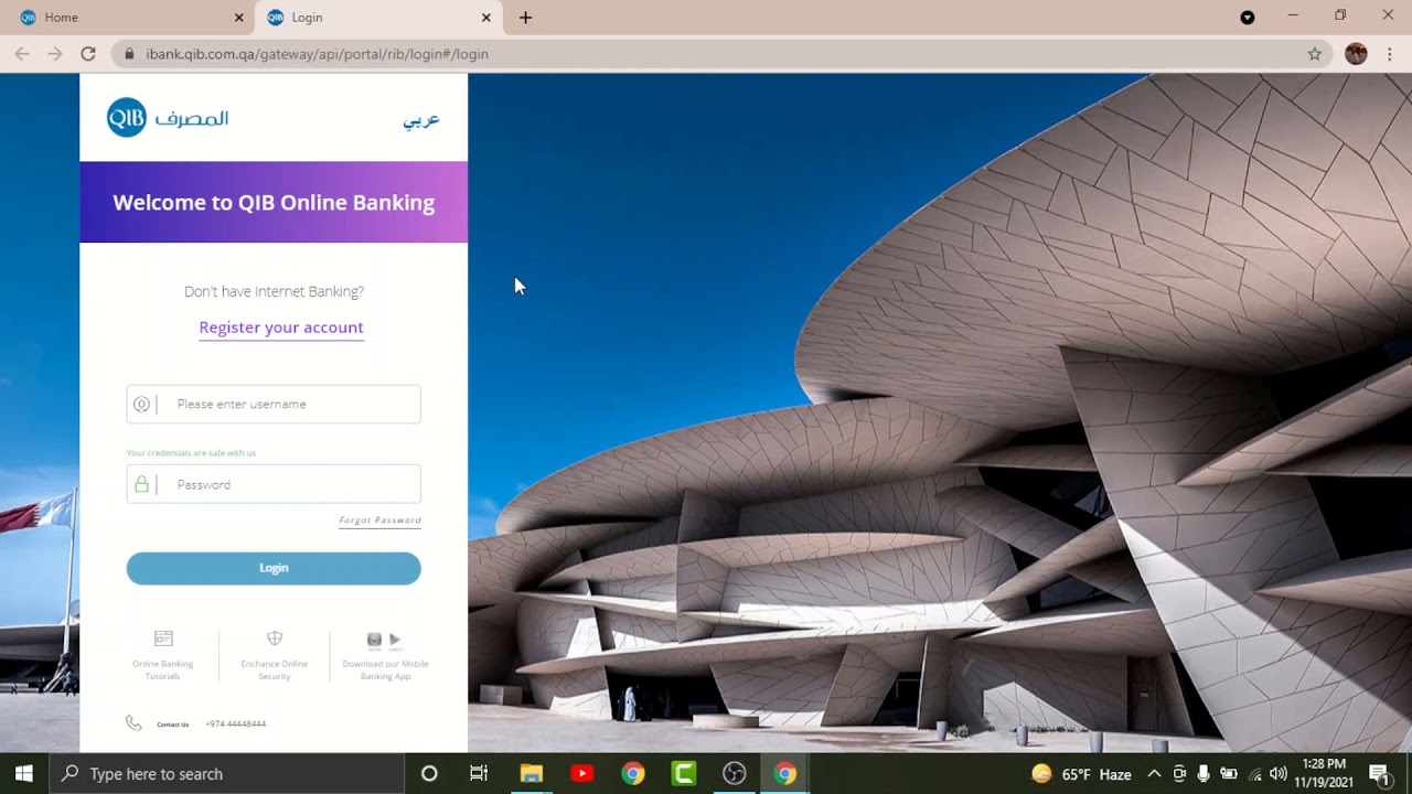 Register for Qatar Islamic Bank Online Banking | Enroll QIB Online Banking Account | qib.com.qa