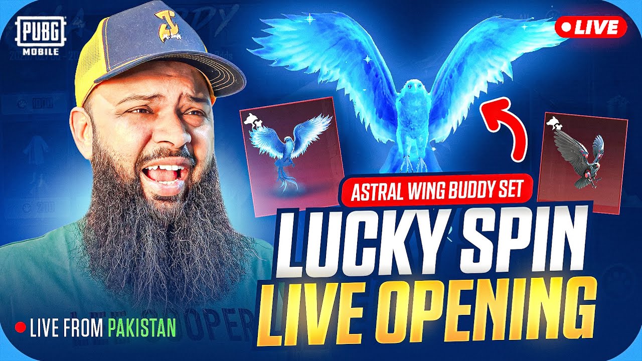 LIVE VERTICAL 🔥 Hola Astral Wings & Mechanoraptor Buddy Set Lucky Spin 🕊️🌌 PUBG Mobile