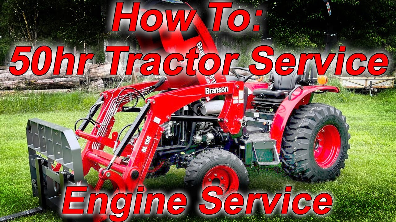 Branson 50hr Service PT1 on my 2515H compact tractor Engine Oil Change How To DIY