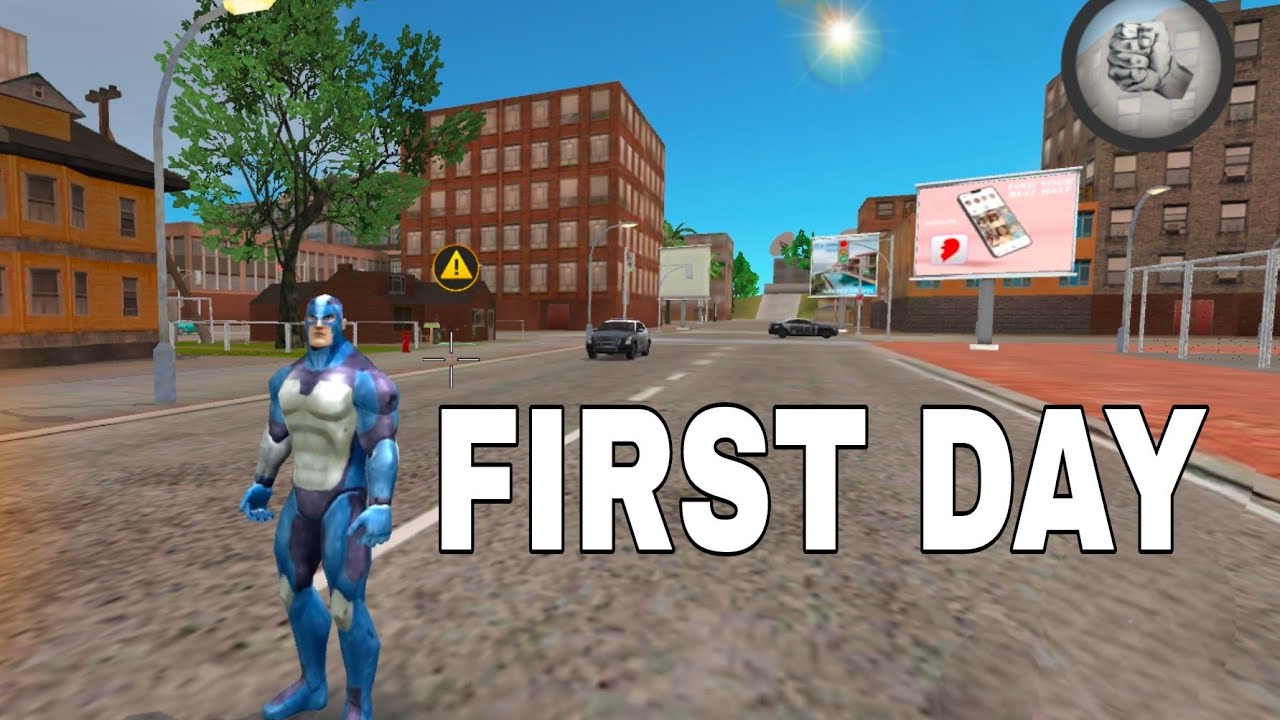 Rope Hero Vice Town First Day 