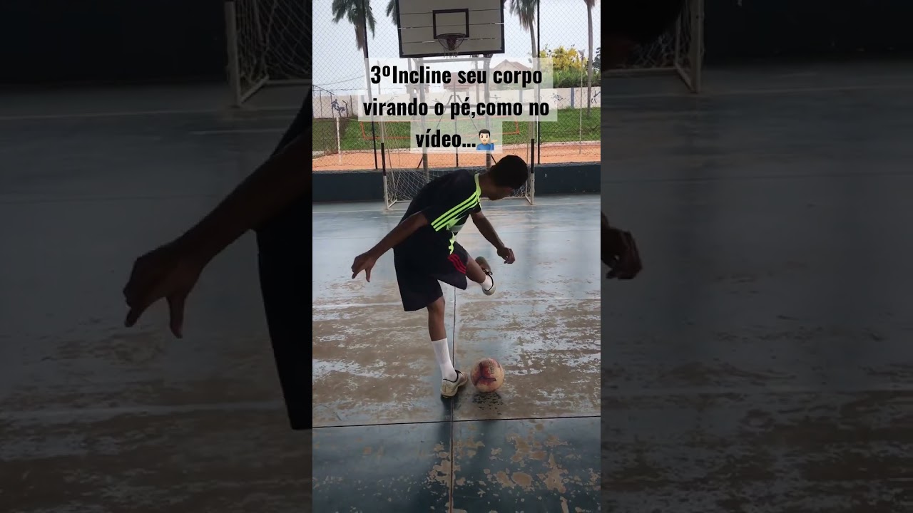 Passo a passo Chapada virando o p&eacute;🦶🏽⚽️ #futebol #passoapasso #futsal #skills #tutorial #tutorials
