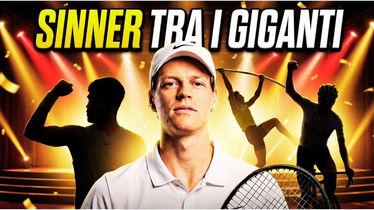 Jannik Sinner tra i migliori atleti del pianeta: nomination agli Oscar dello sport