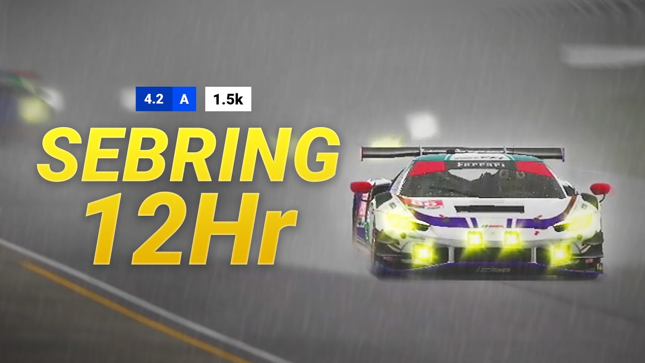Я попробовал iRacing Sebring 12Hr... (2024)