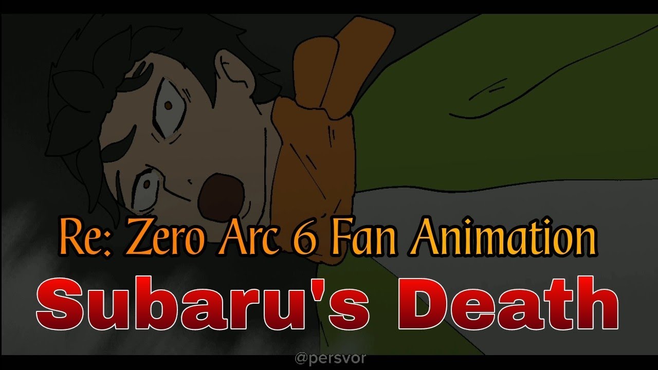 Re Zero Arc 6 Season 4 Subaru's Death Fan Animation (Flipaclip)