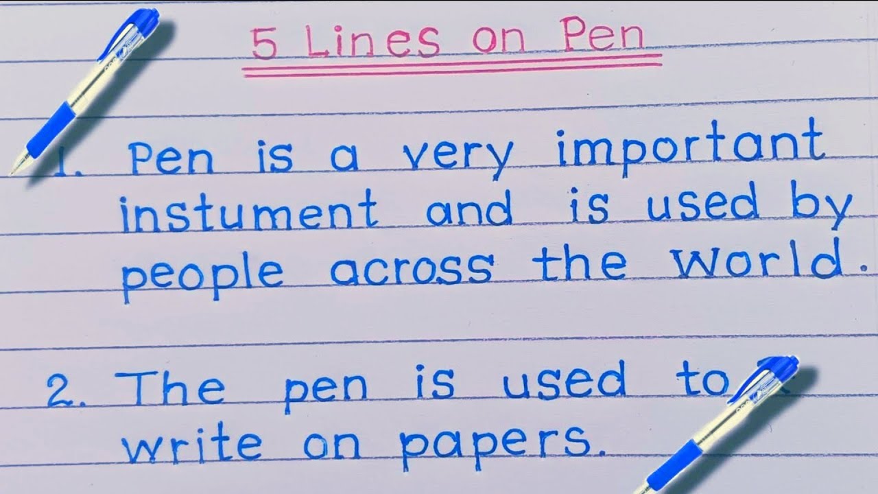 5 lines on pen//5 points on pen//5 lines essay on pen//5 points essay on pen//5 lines about pen