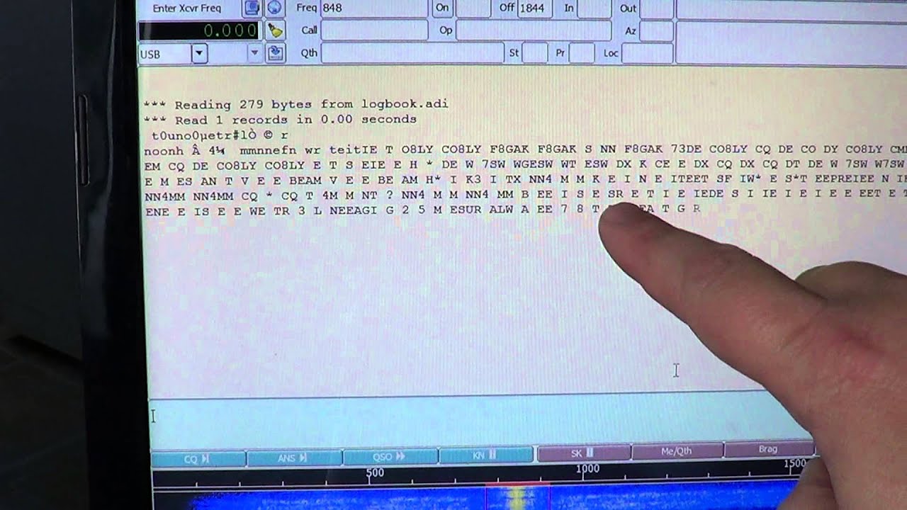 FLDIGI Tutorial decoding CW signals Morse Code