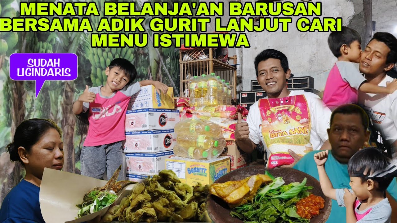 MENATA BELANJA'AN TADI BERSAMA ADIK GURIT LAGI CARI MAKAN'AN LEGENDARIS