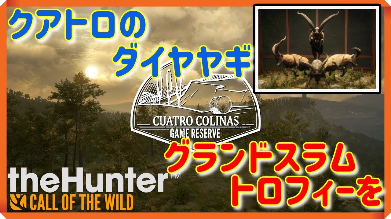【theHunter Call of the Wild】 クワトロのグランドスラムトロフィーを作る♪