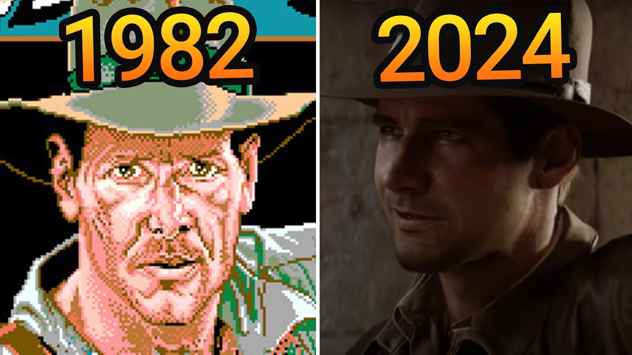 Evolution of Indiana Jones Games (1982-2024)