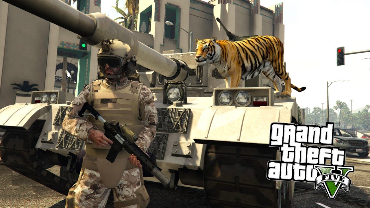 GTA 5 Зомби Апокалипсис #14 - ПРИРУЧИЛ ТИГРА!! (ГТА 5 МОДЫ)