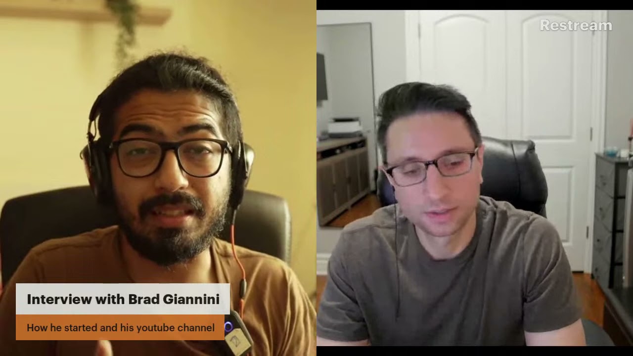Brad Giannini on how he started filmmaking and why start a Youtube channel in 2021