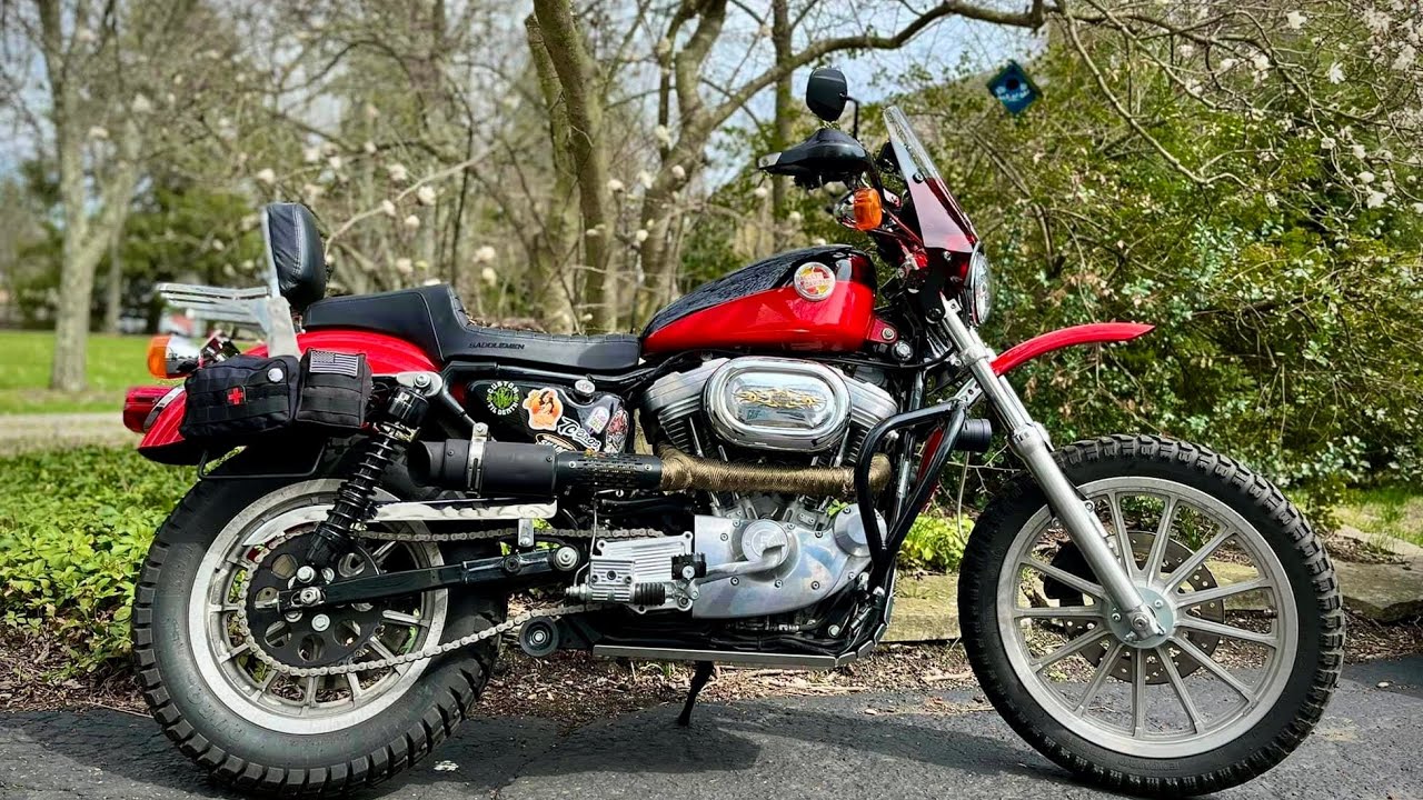 Harley-Davidson Sportster Scrambler - Full Build Timelapse