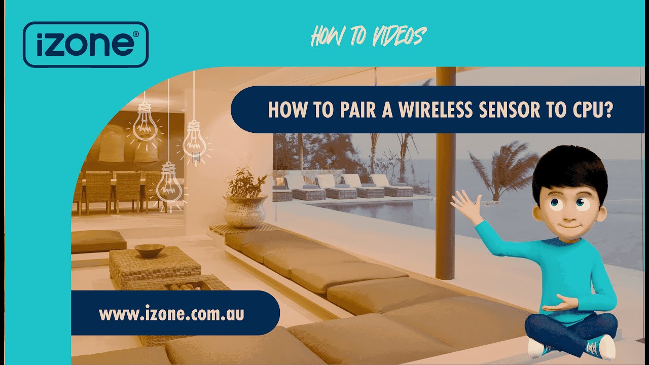 How to pair wireless temperature sensors to system in the old iZone Home app?