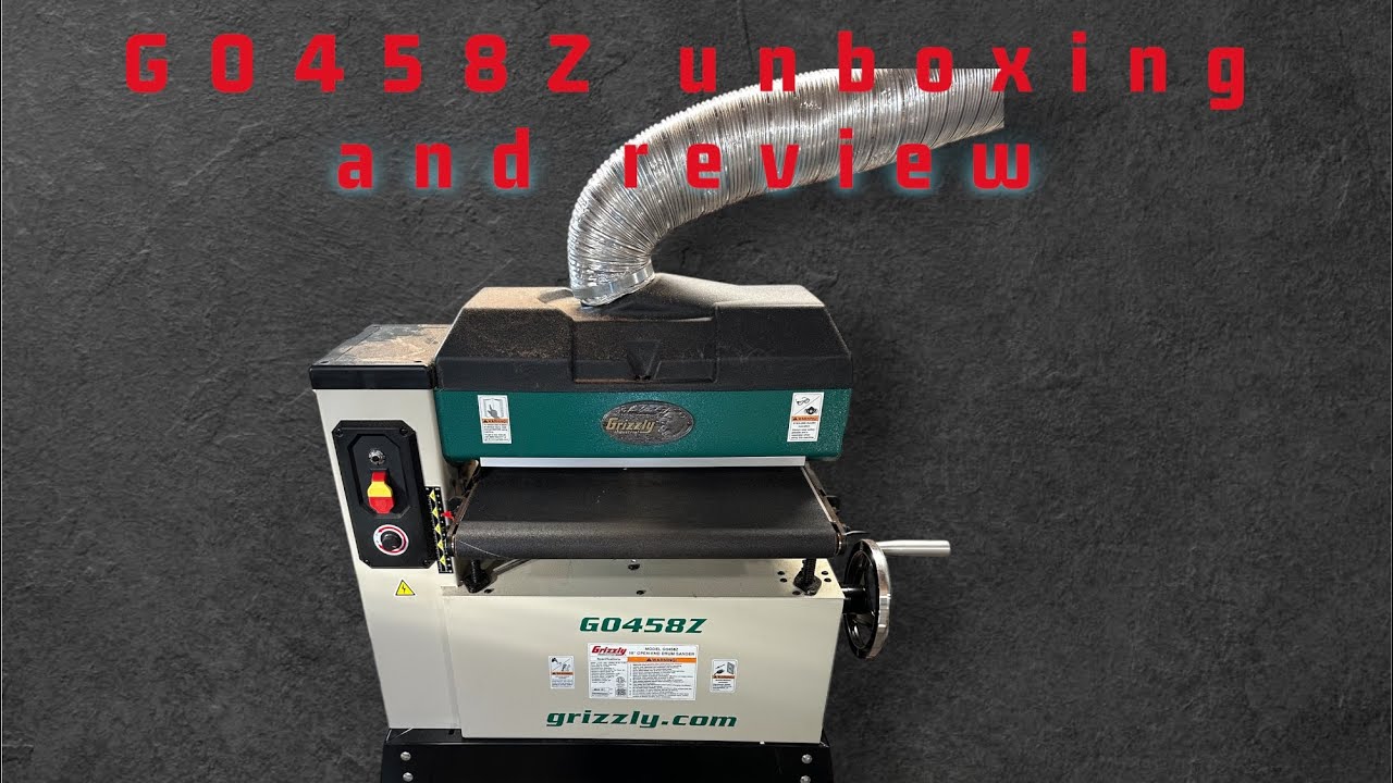 First Drum Sander Test | Grizzly G0458Z Unboxing and First Look