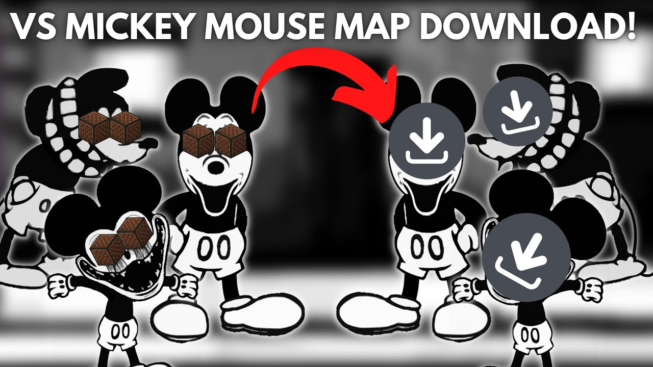 Friday Night Funkin' VS Mickey Mouse Minecraft Note Block Map Download!