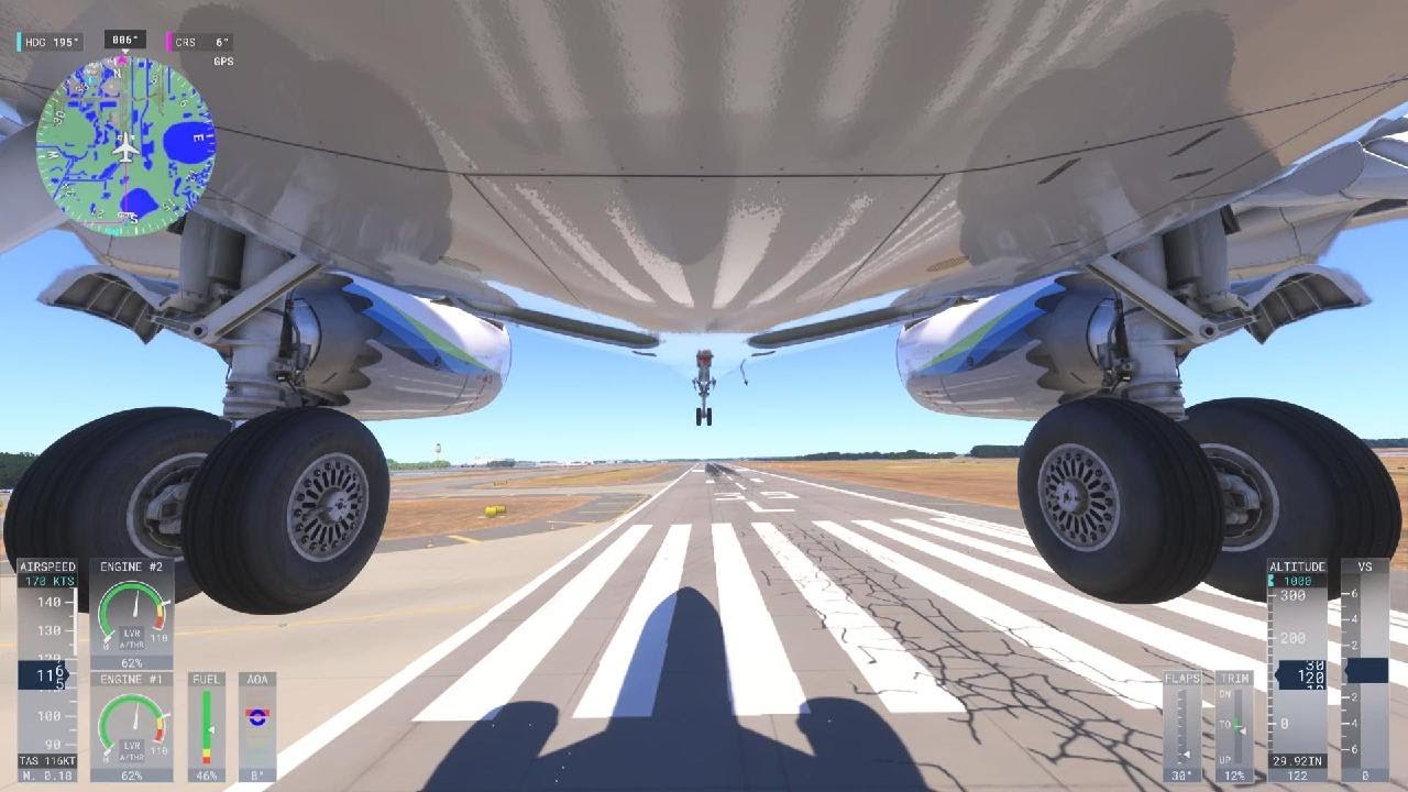 Microsoft Flight Simulator 2024 landing 737 runway 35L MCO