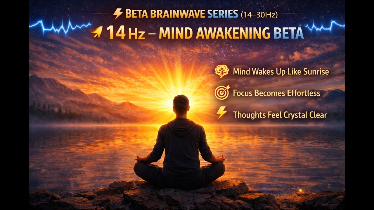 🌟 14 Hz — Mind Awakening Beta | Laser Focus ⚡ Crystal Clear Thinking | Productivity Boost