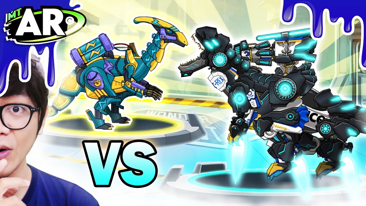 Upgrade Dino Robot Tyrabo Cops & Lighting Parasau ‼️