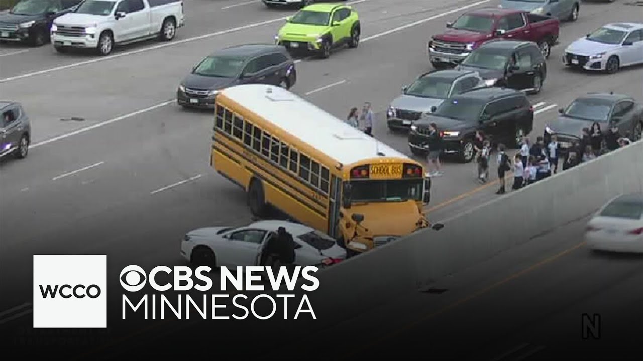 School bus crash in Mounds View sends 2 drivers to hospital